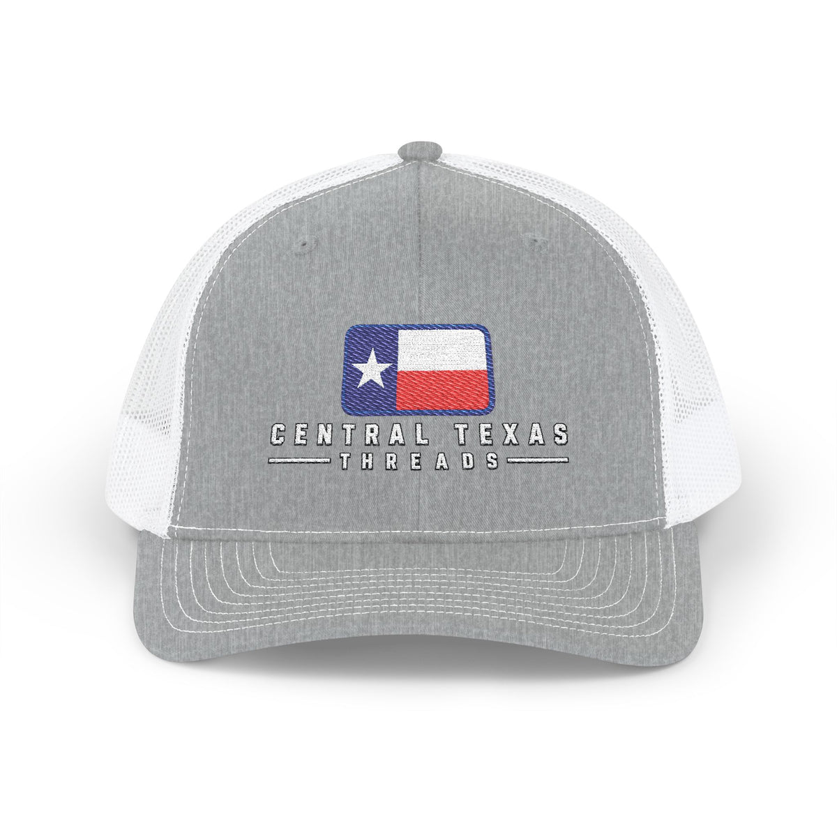 Central Texas Threads (Texas Flag) Trucker Cap, SnapBack, Embroidered