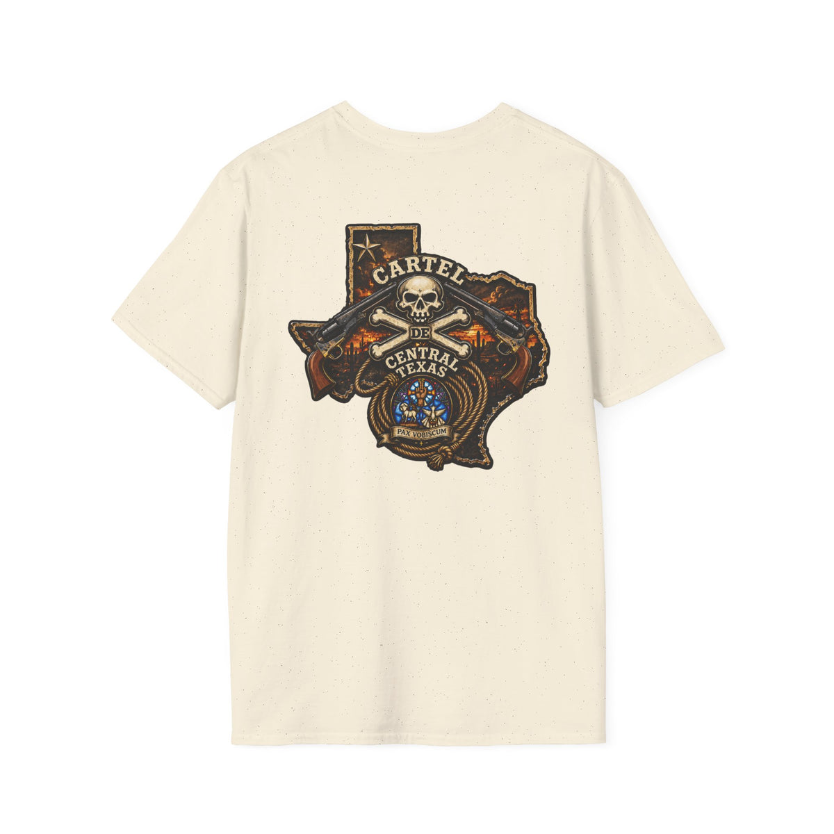 Central Texas Threads T-Shirt (Texas Map, Revolver) Color's