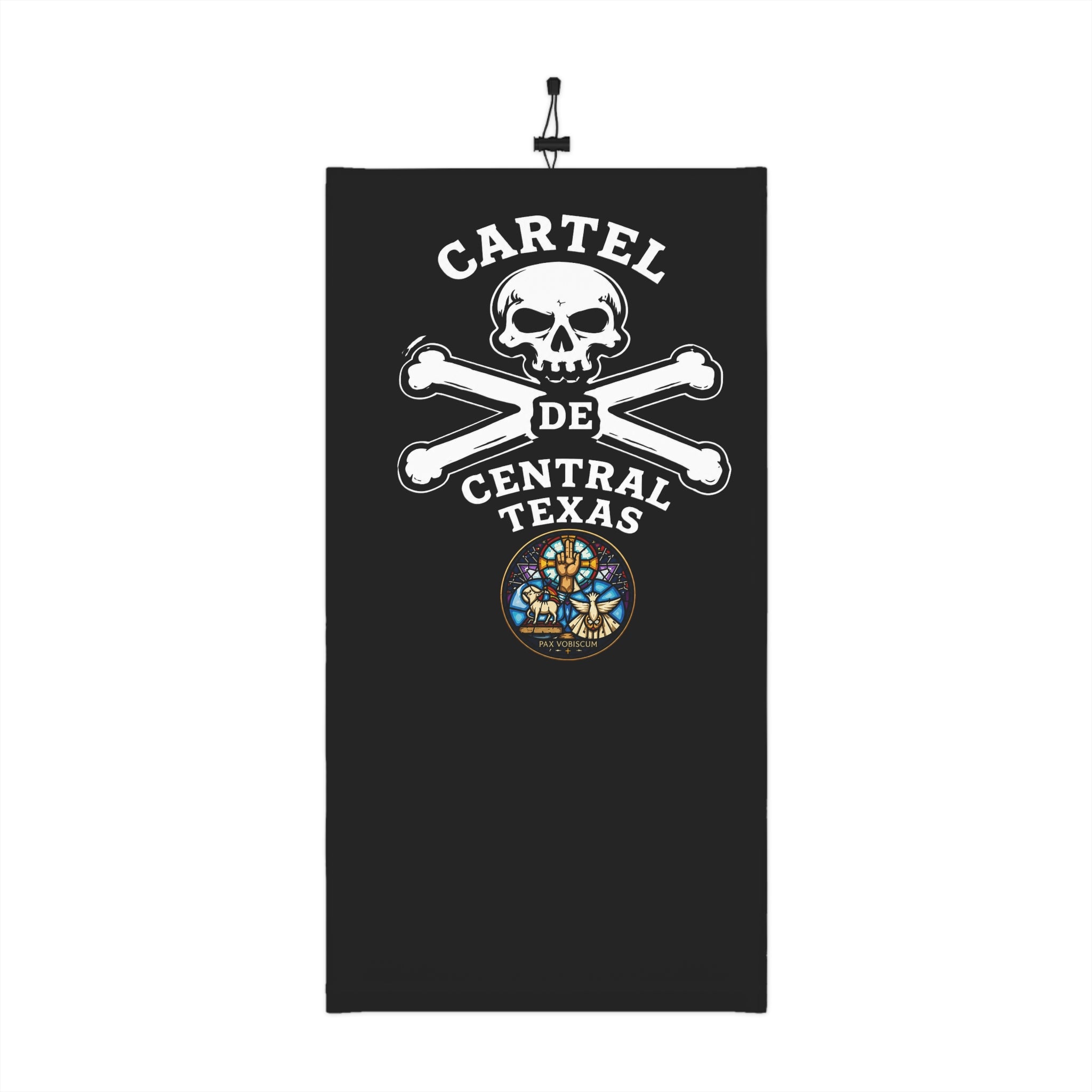 Central Texas Threads Skull & Crossbones Winter Neck Gaiter — Cartel de Central Texas Drawstring Face Mask