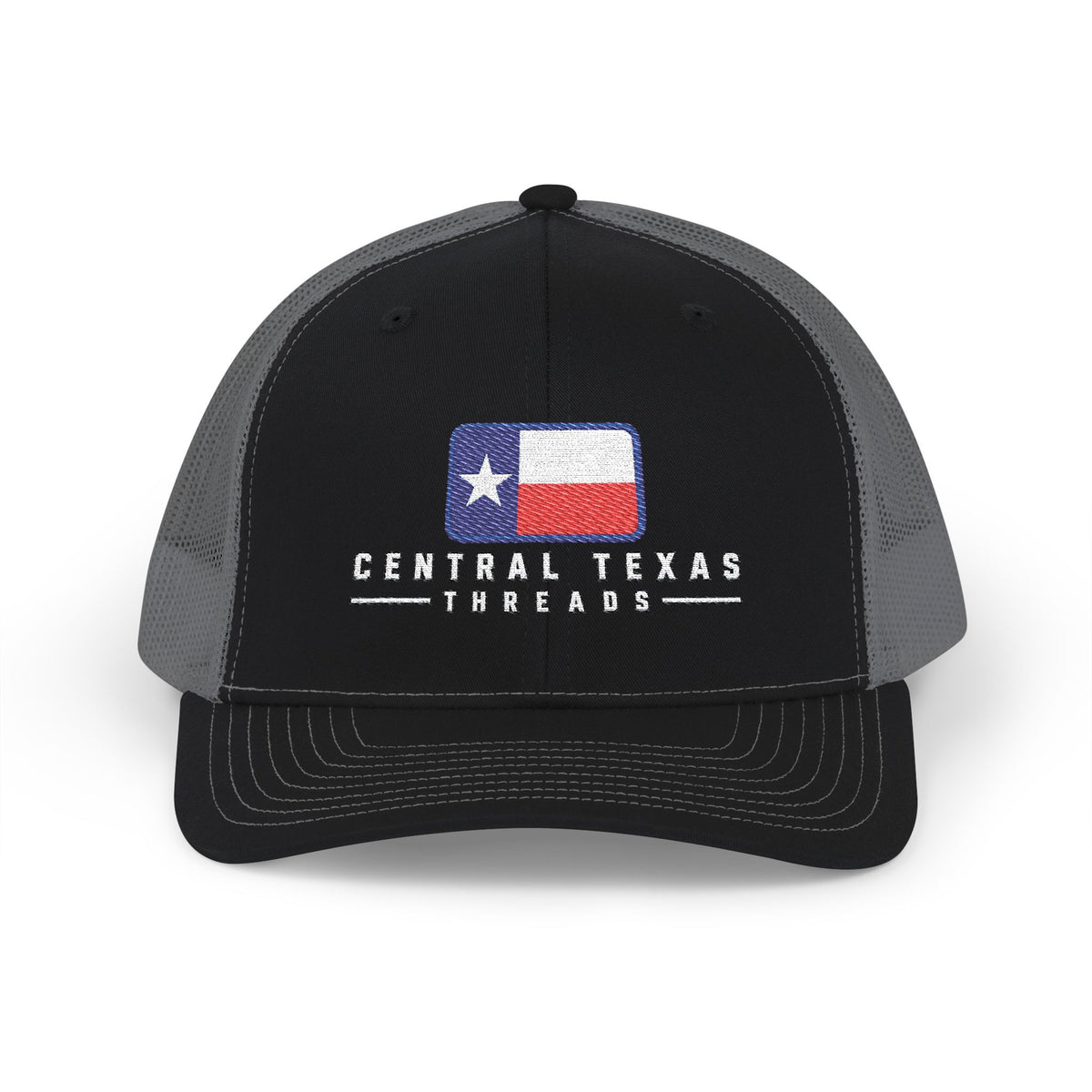 Central Texas Threads (Texas Flag) Trucker Cap, SnapBack, Embroidered