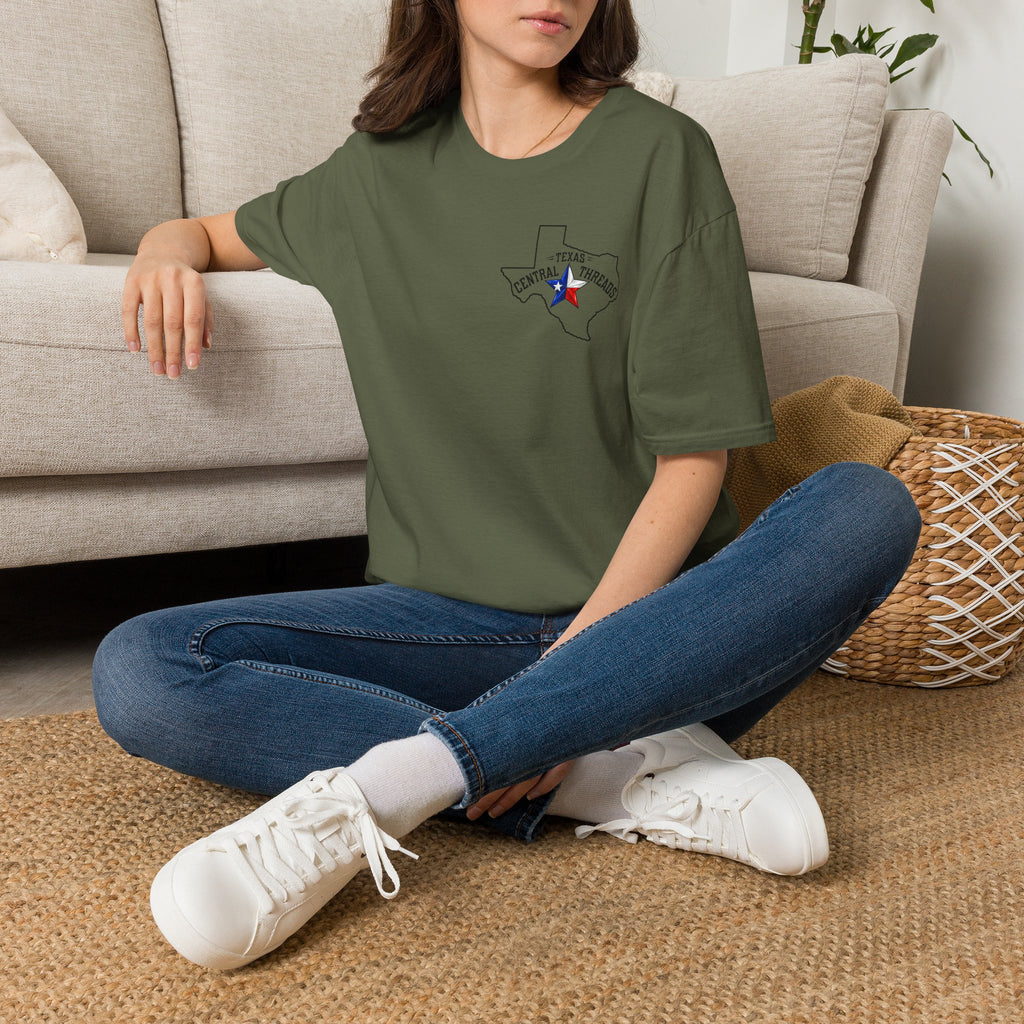 Central Texas Threads T-Shirt (Texas Map, Revolver) Color's