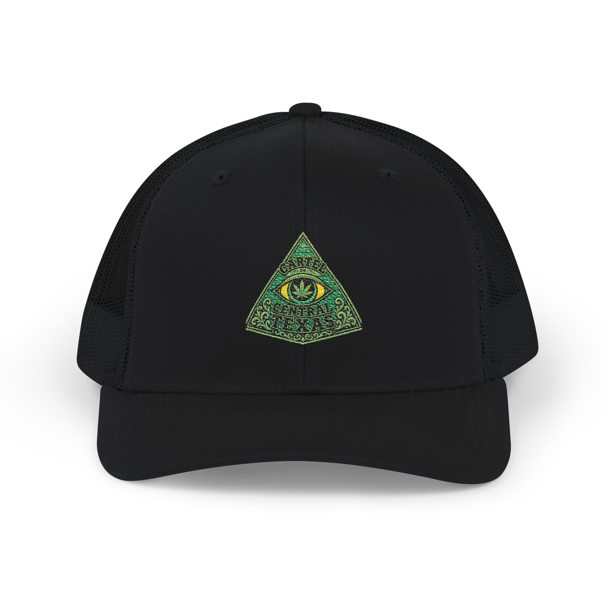 Central Texas Threads (Trucker Hat) (All Seeing Eye) Black