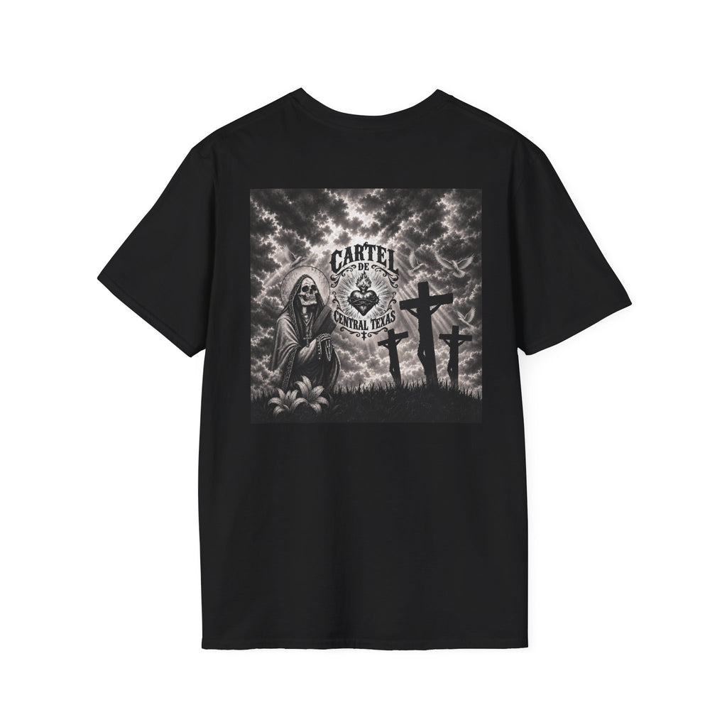 Central Texas Threads T-Shirt (Death and Calvary Cross) Black