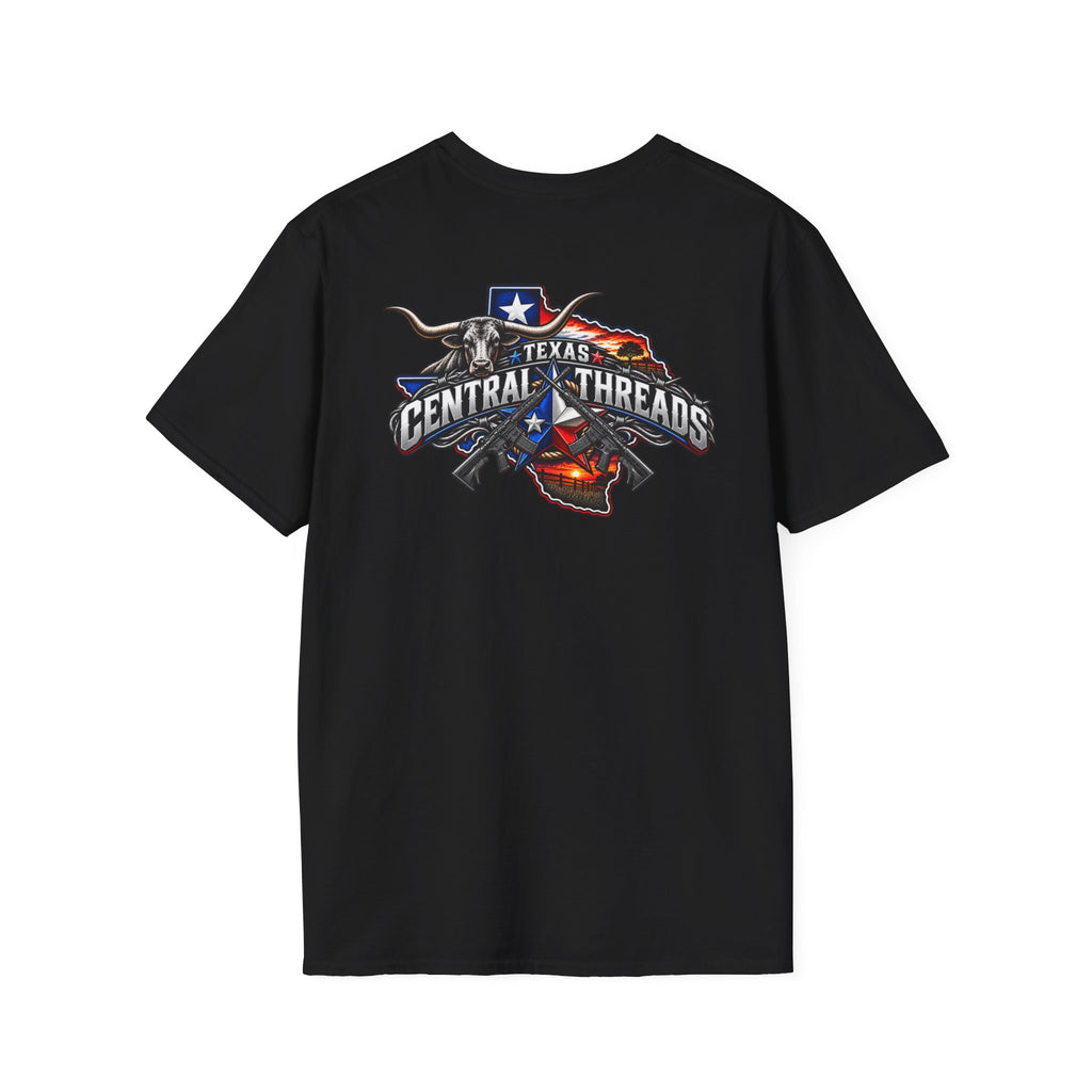 Central Texas Threads (Longhorn, AR-15, Texas Map) Black