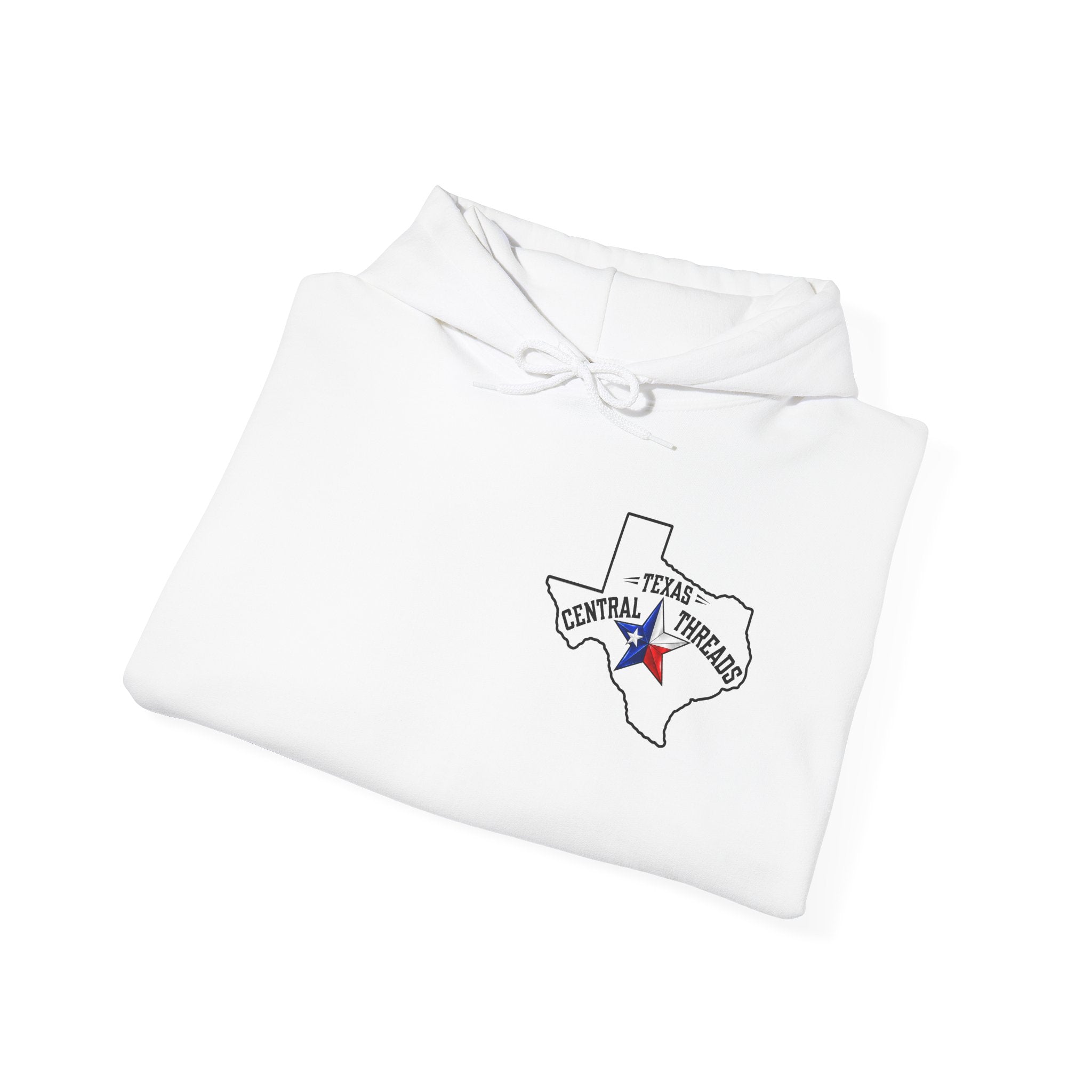 Central Texas Threads Hoodie (Jesus On Cross) White