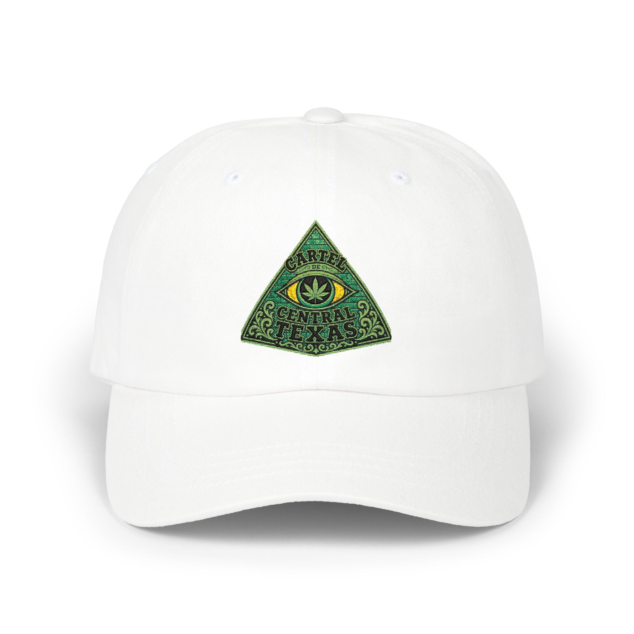 Central Texas Threads (Dad Hat) (All Seeing Eye) White