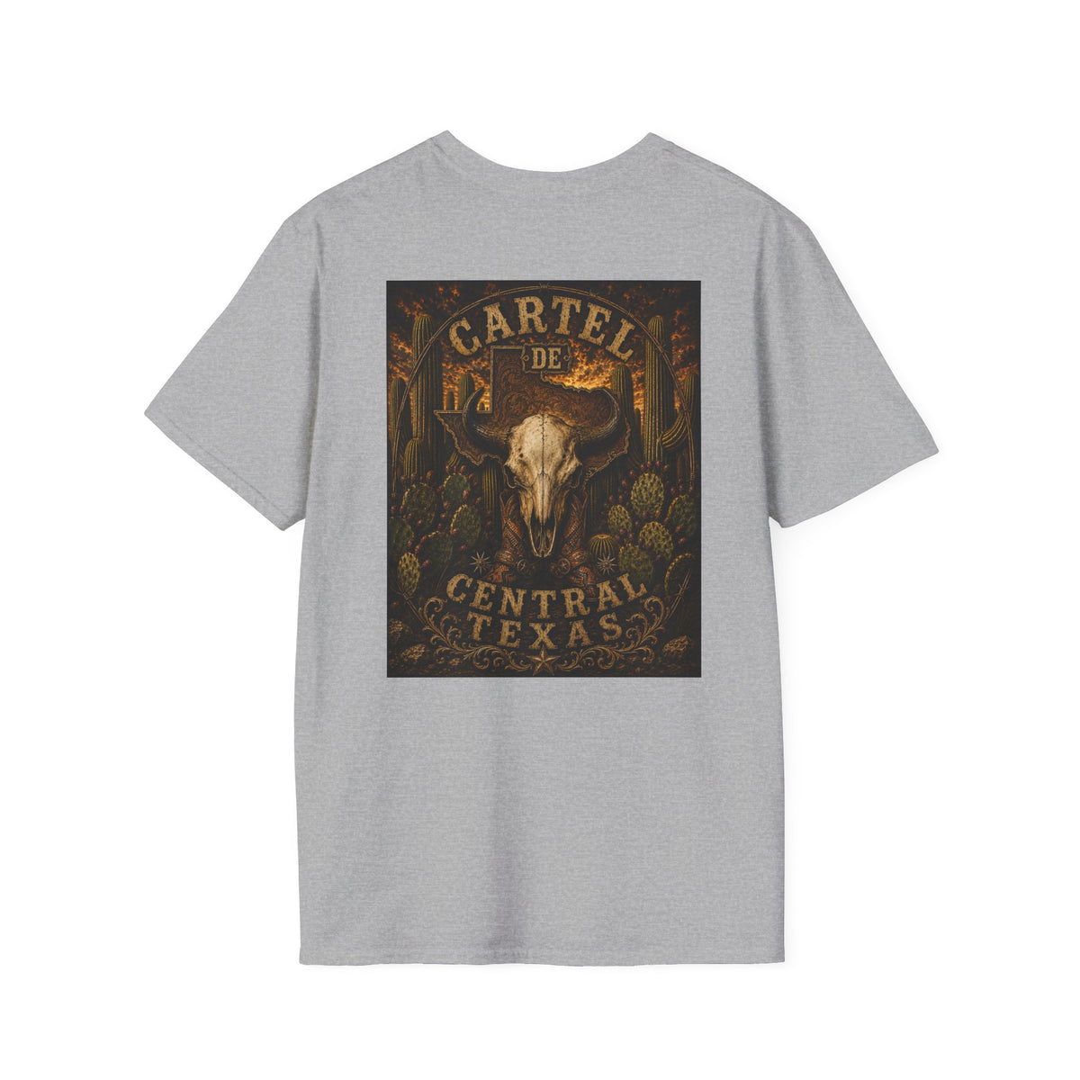 Central Texas Threads T-Shirt (Bison Skull, Boots) Color's