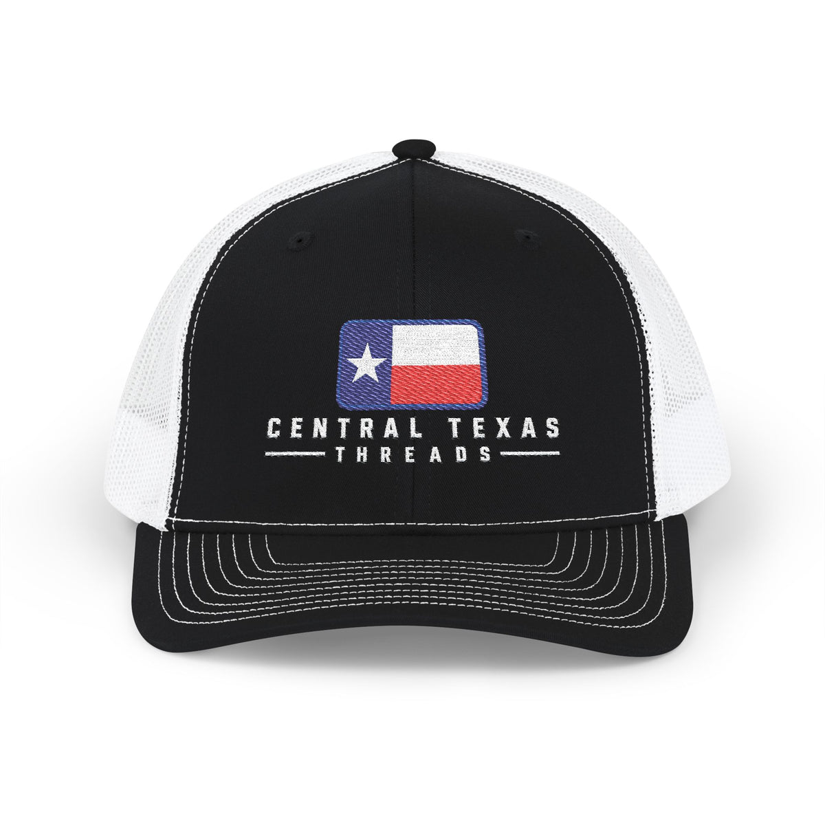 Central Texas Threads (Texas Flag) Trucker Cap, SnapBack, Embroidered