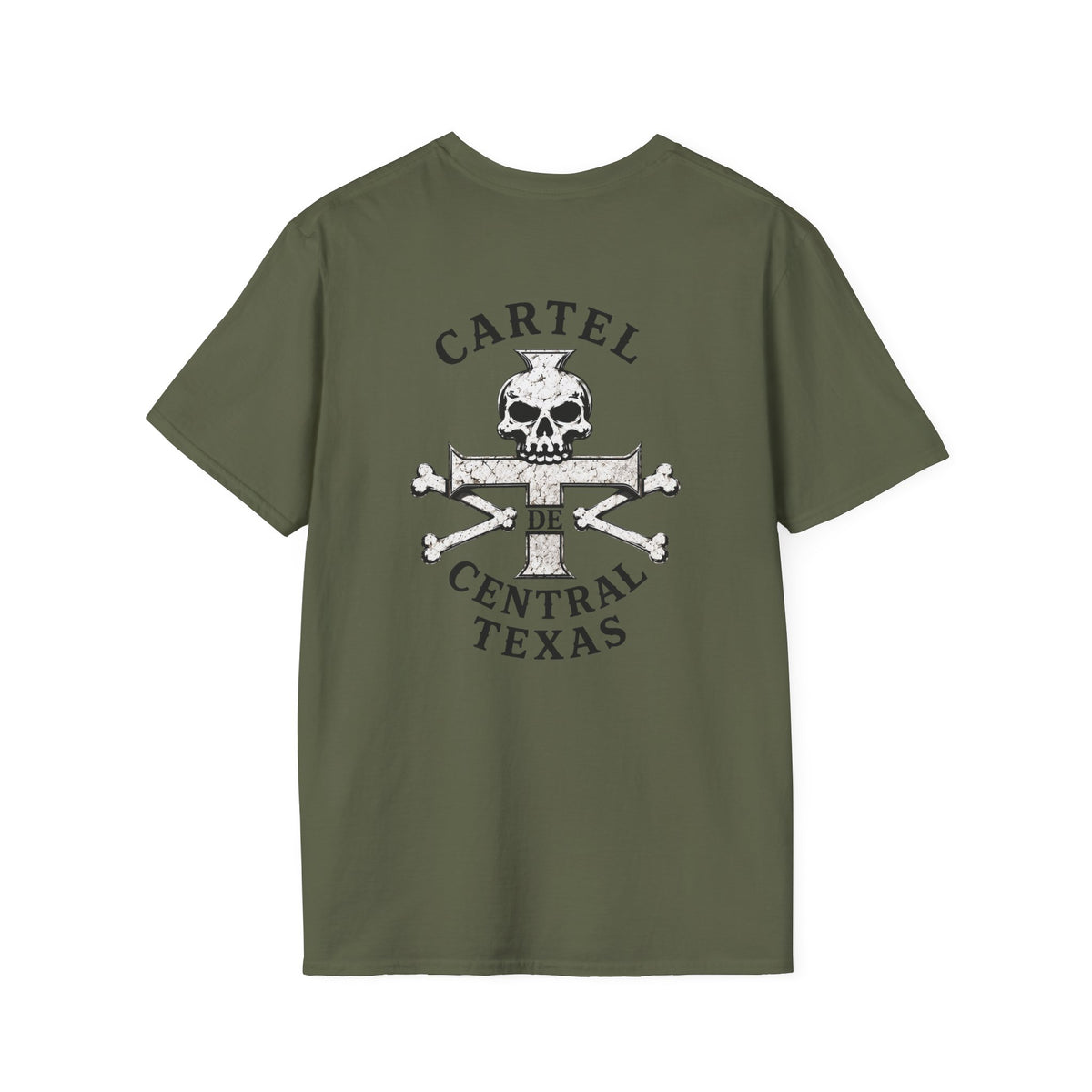Central Texas Threads T-Shirt (Skull and Bones, Cross) Color's