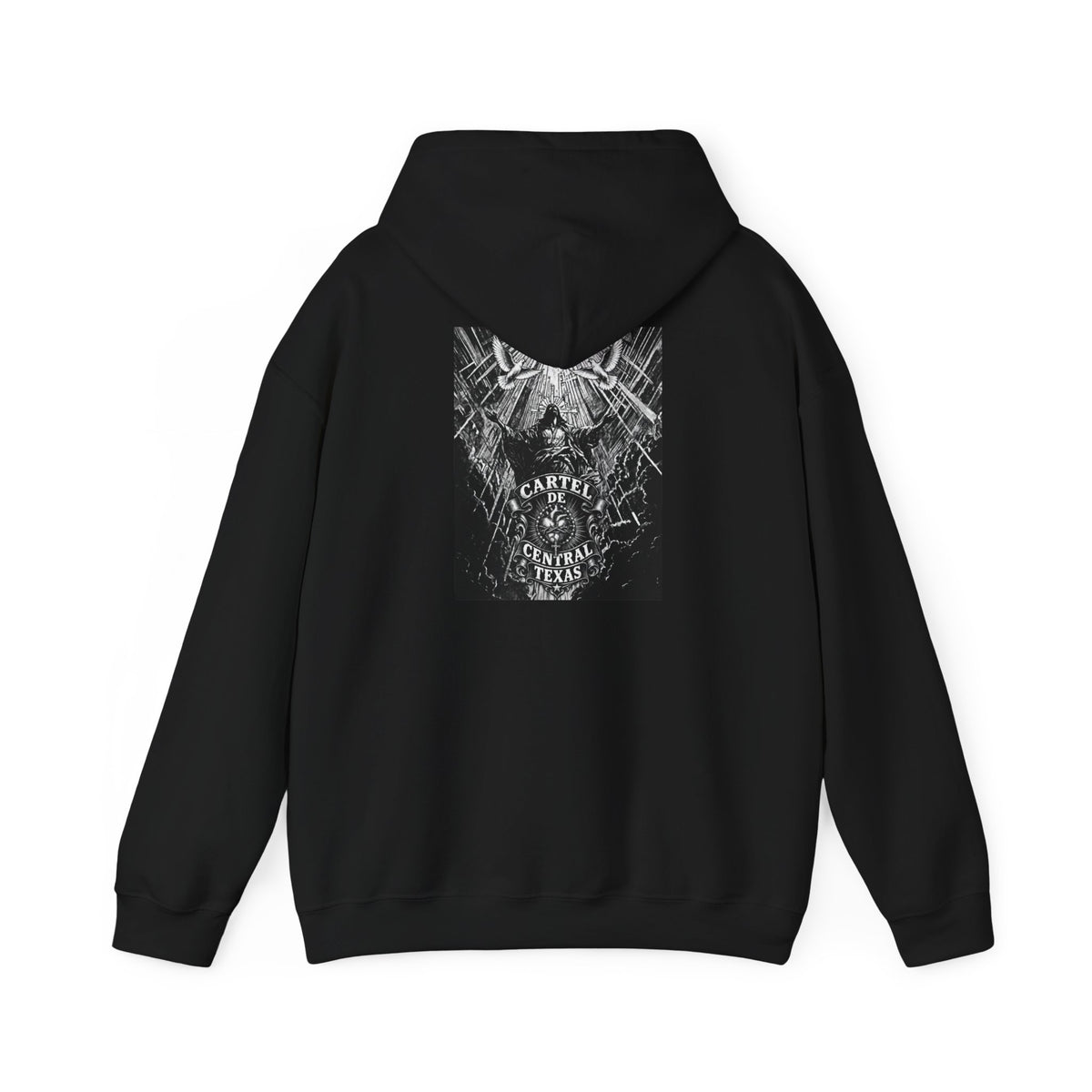 Central Texas Threads Hoodie (Jesus In Clouds) Black