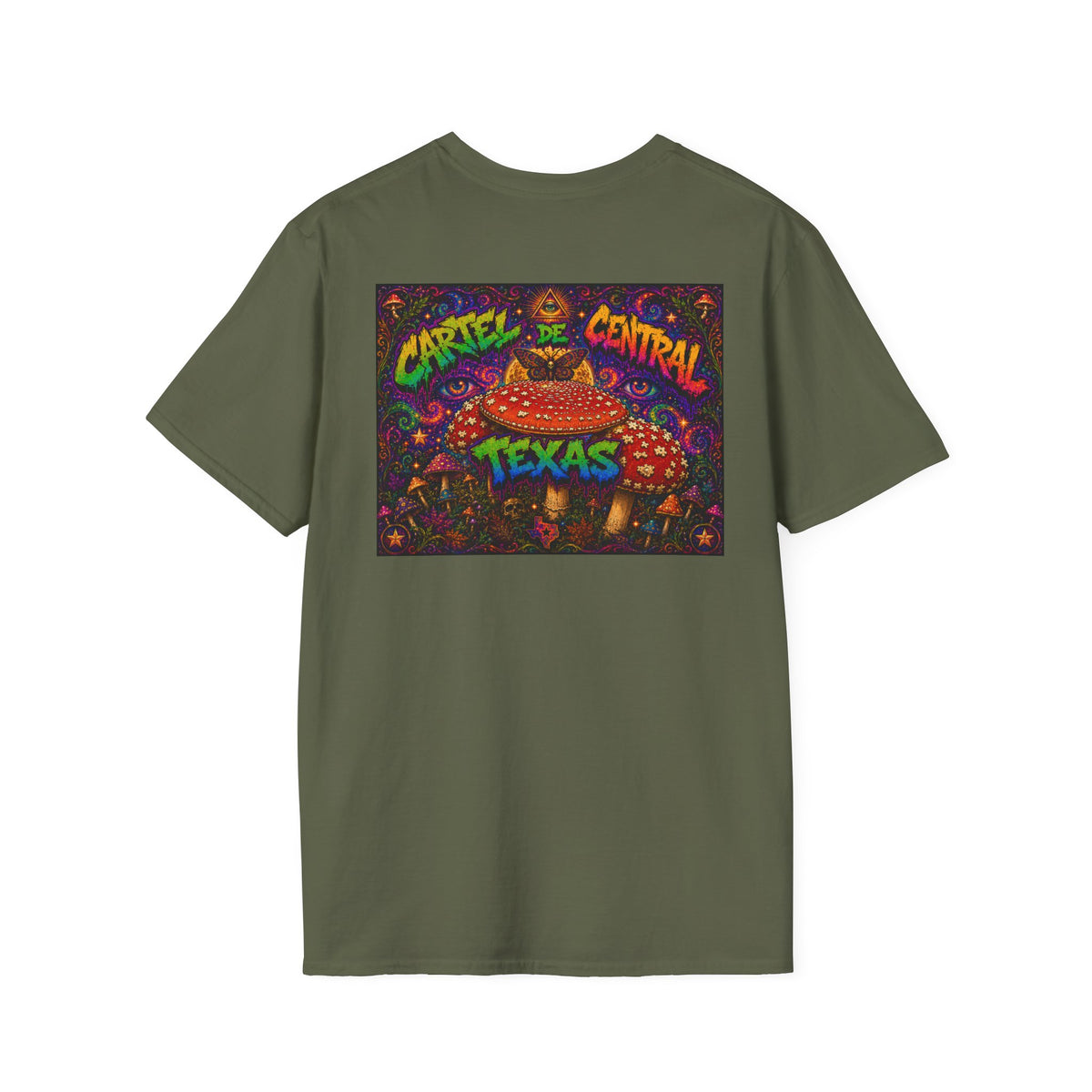 Central Texas Threads T-Shirt (Mushroom's, Psychedelic) Color's