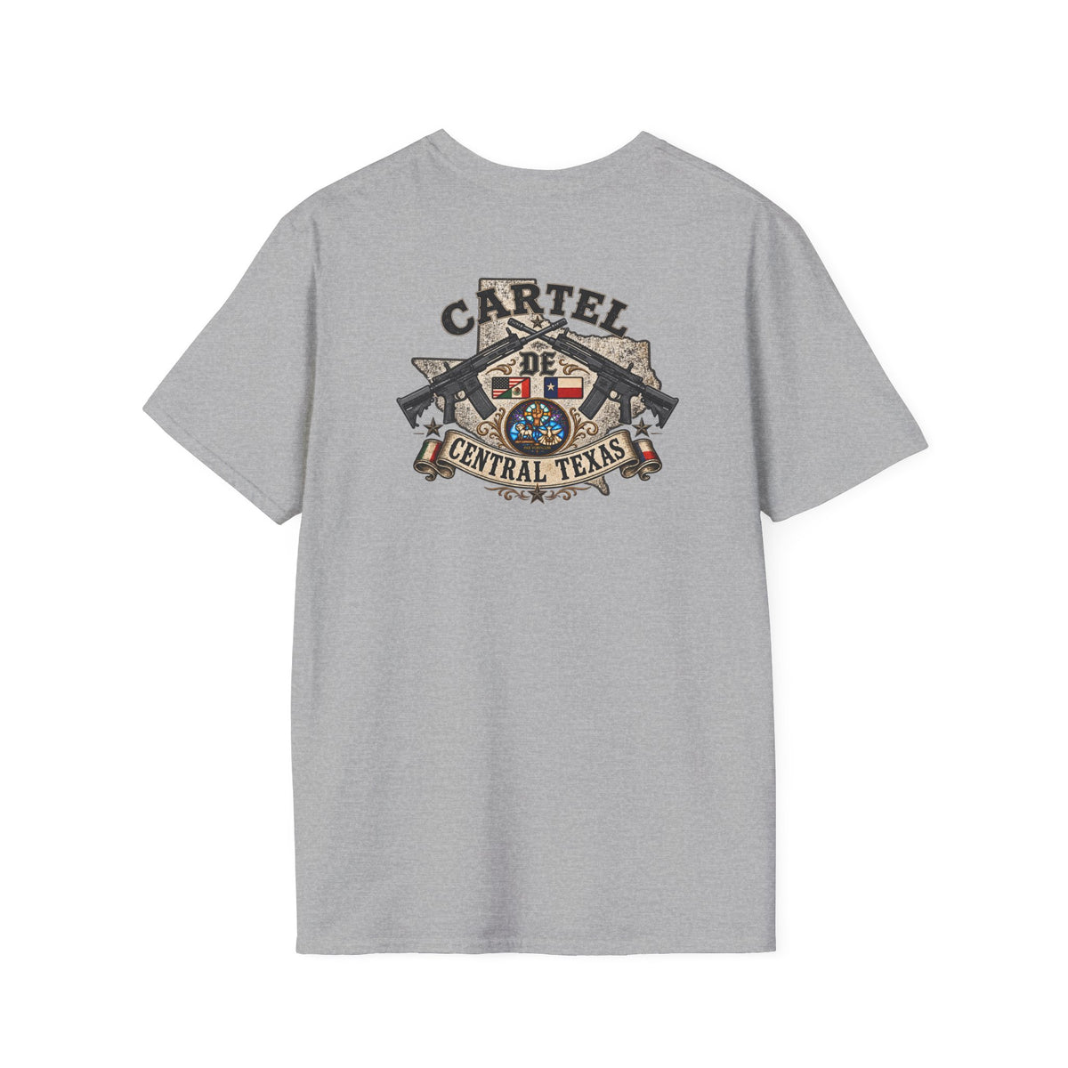 Central Texas Threads T-Shirt (Texas Map, AR-15) Color's