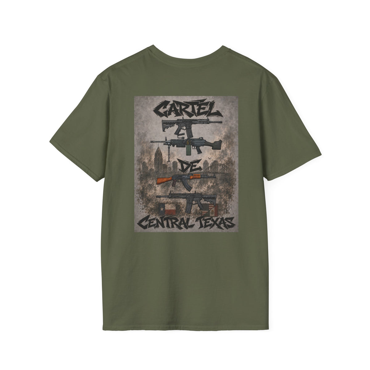 Central Texas Threads T-Shirt (AR15, AK47, M249) Color's