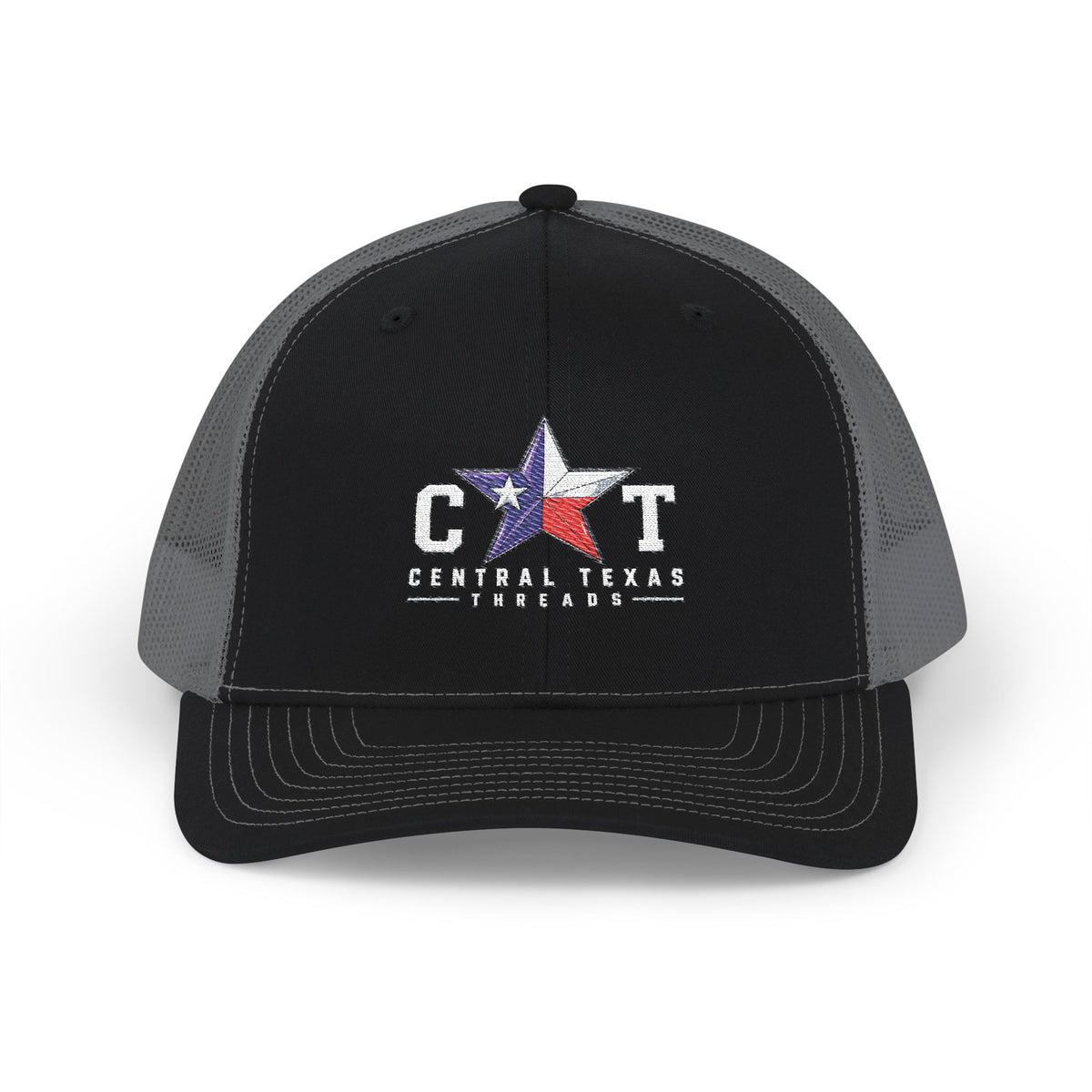 Central Texas Threads (CT Central Texas Threads) Trucker Cap, SnapBack, Embroidered