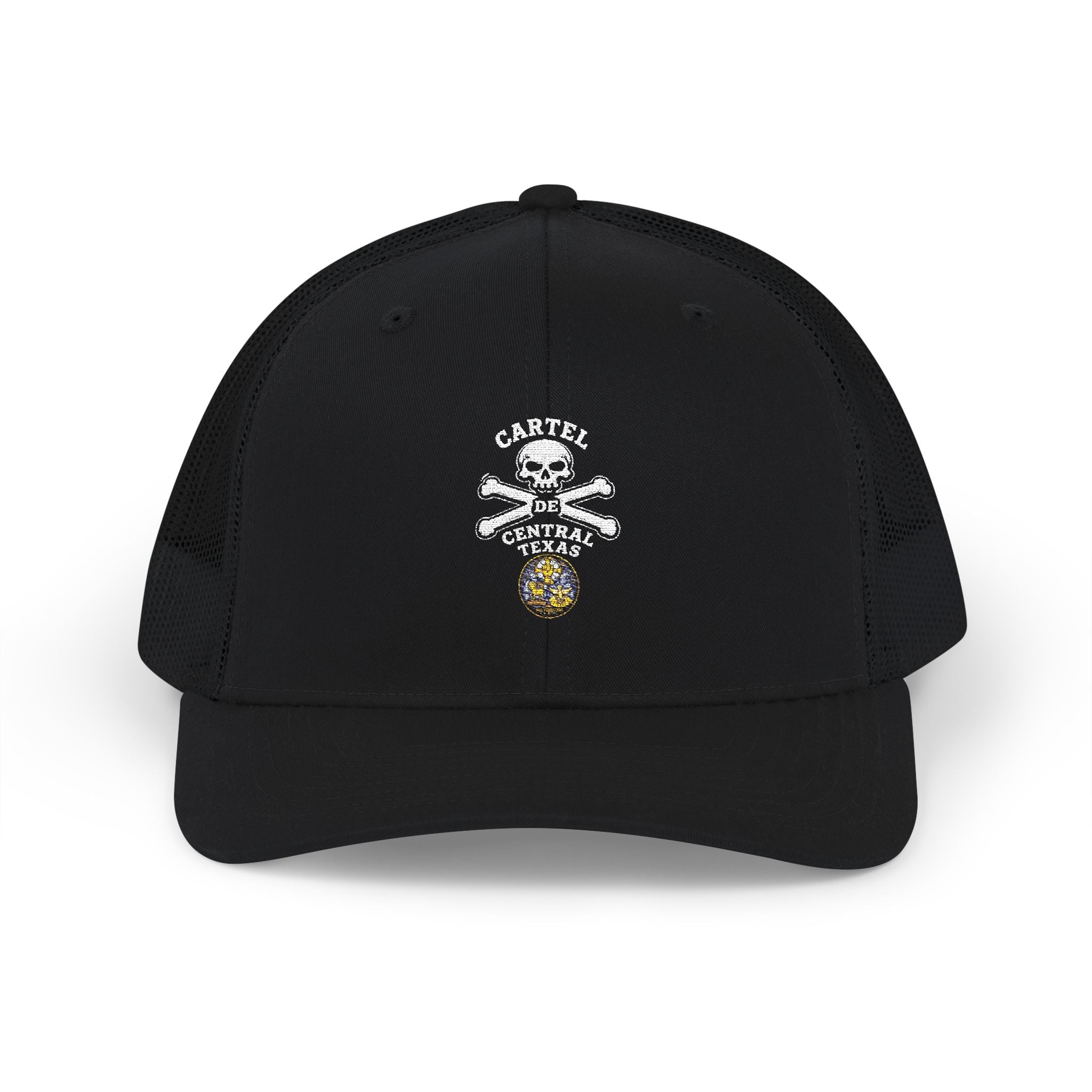 Central Texas Threads - Skull and Bones Trucker Cap, SnapBack