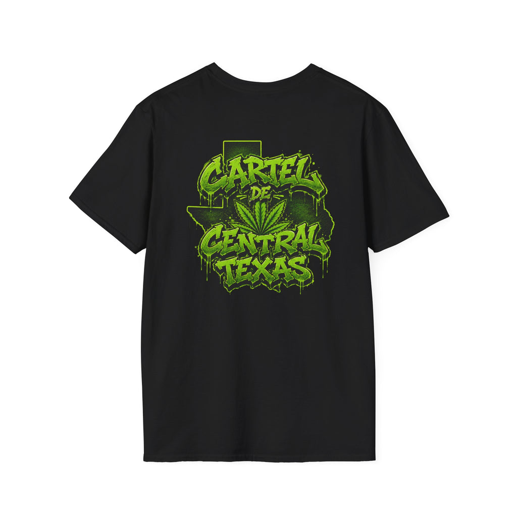 Central Texas Threads T-Shirt (Pot Leaf) Black