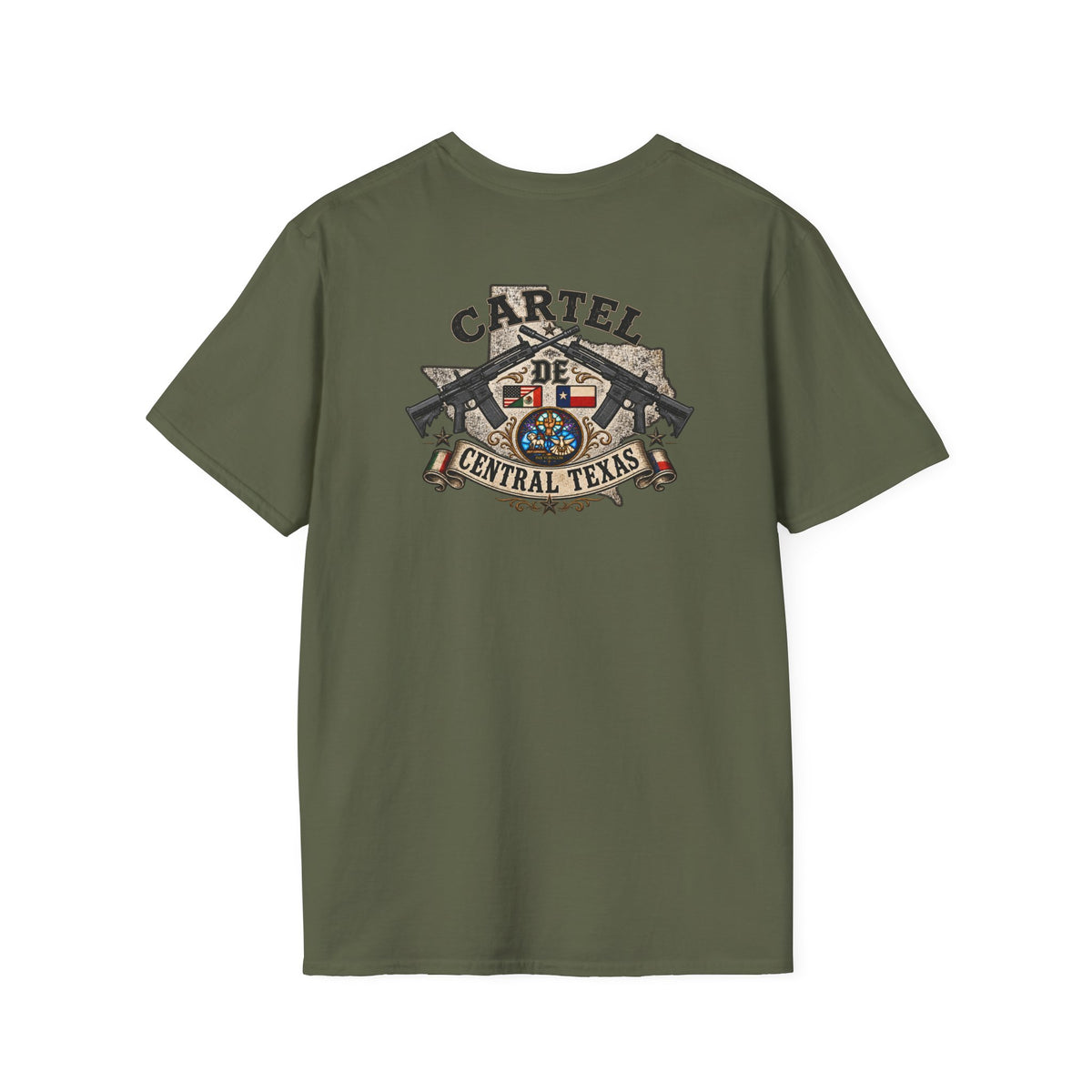 Central Texas Threads T-Shirt (Texas Map, AR-15) Color's