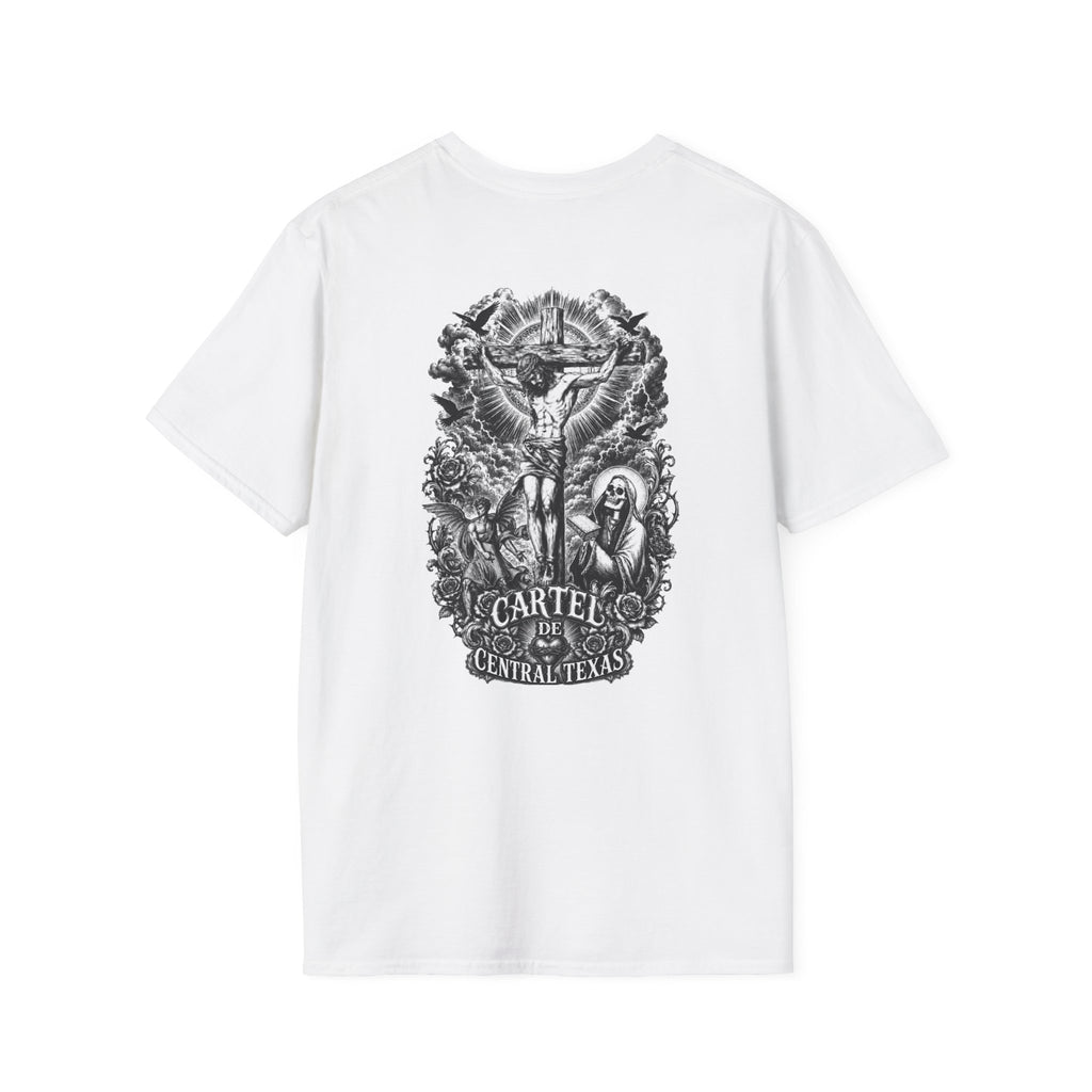 Central Texas Threads (Jesus On Cross Religious) White