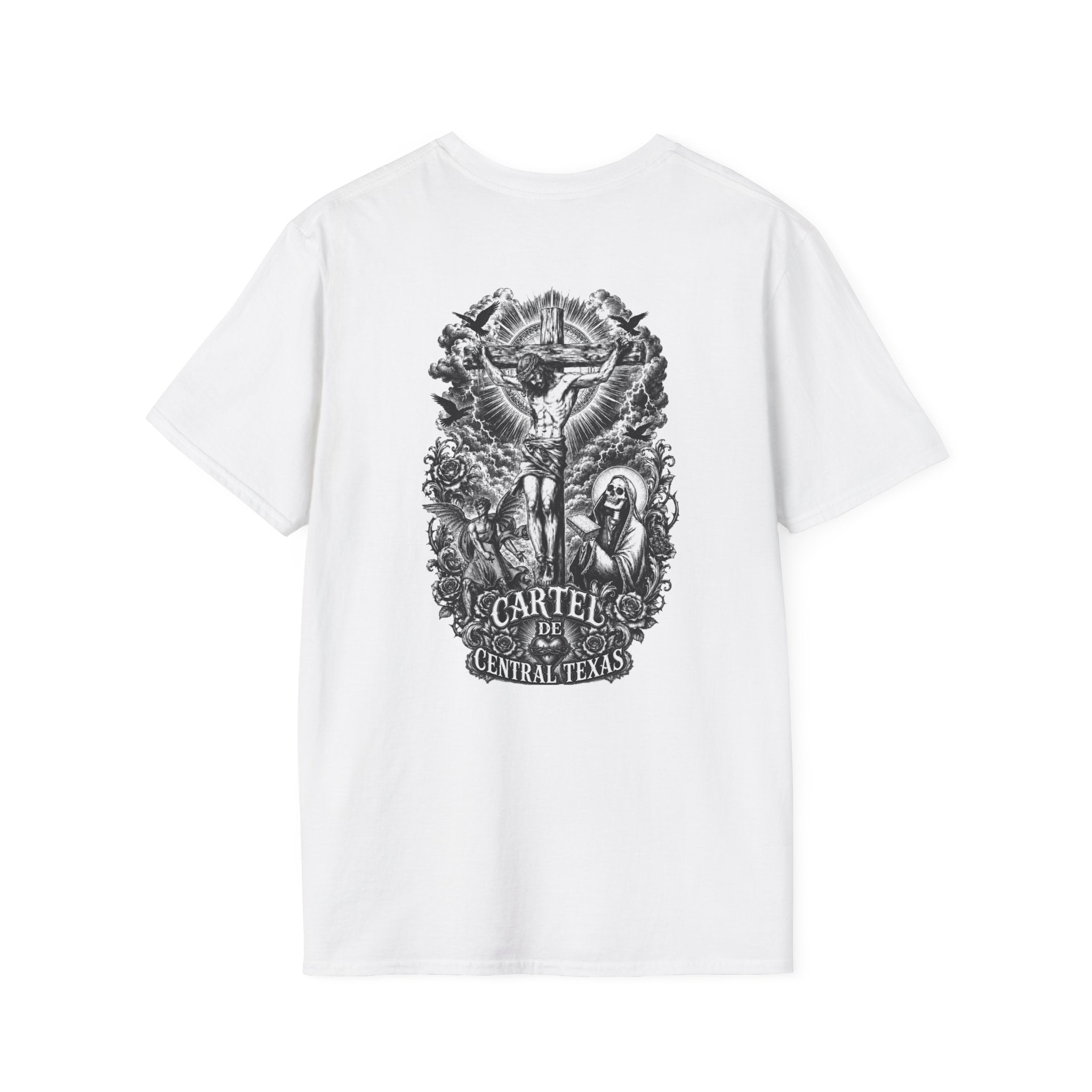Central Texas Threads (Jesus On Cross Religious) White