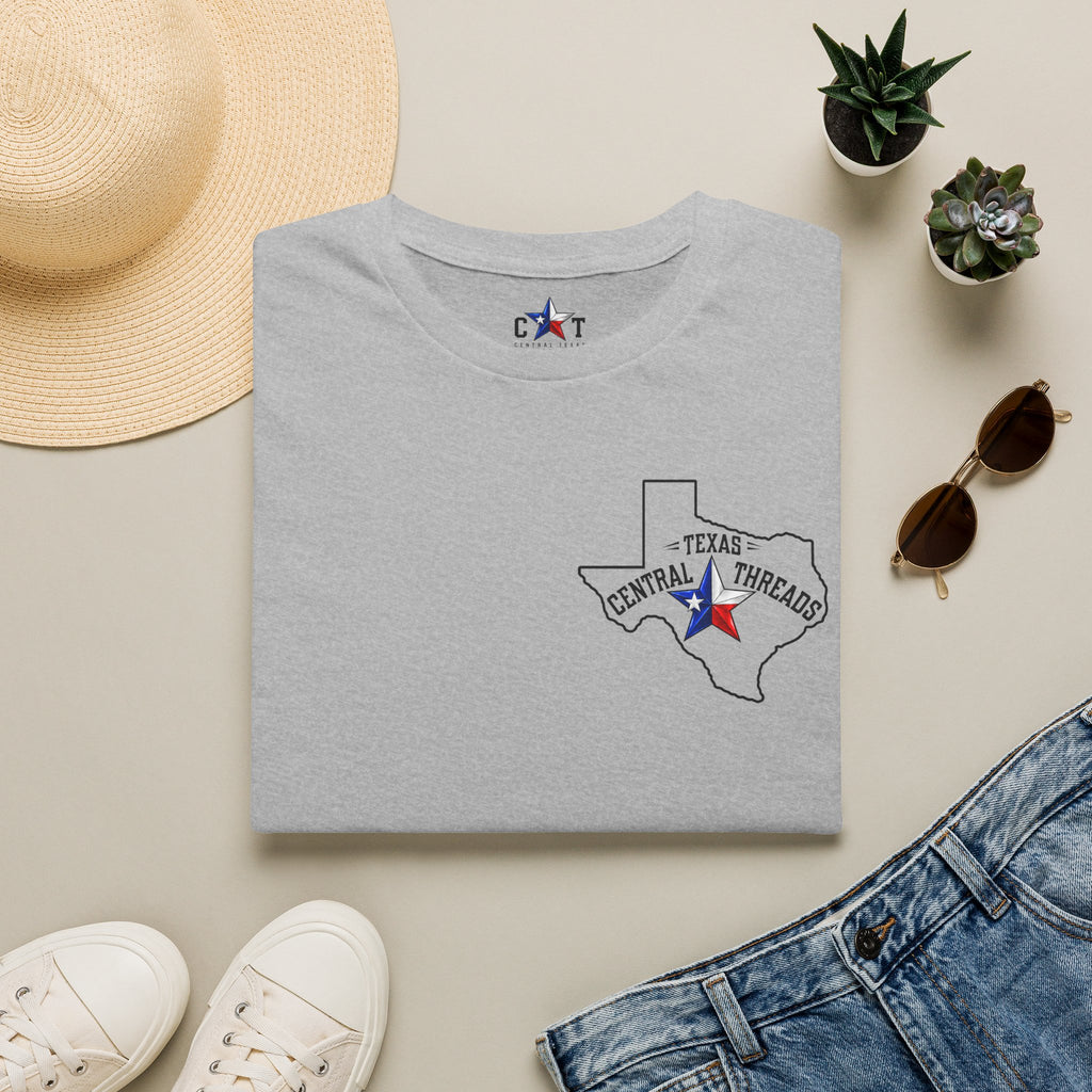 Central Texas Threads T-Shirt (Texas Map, Revolver) Color's