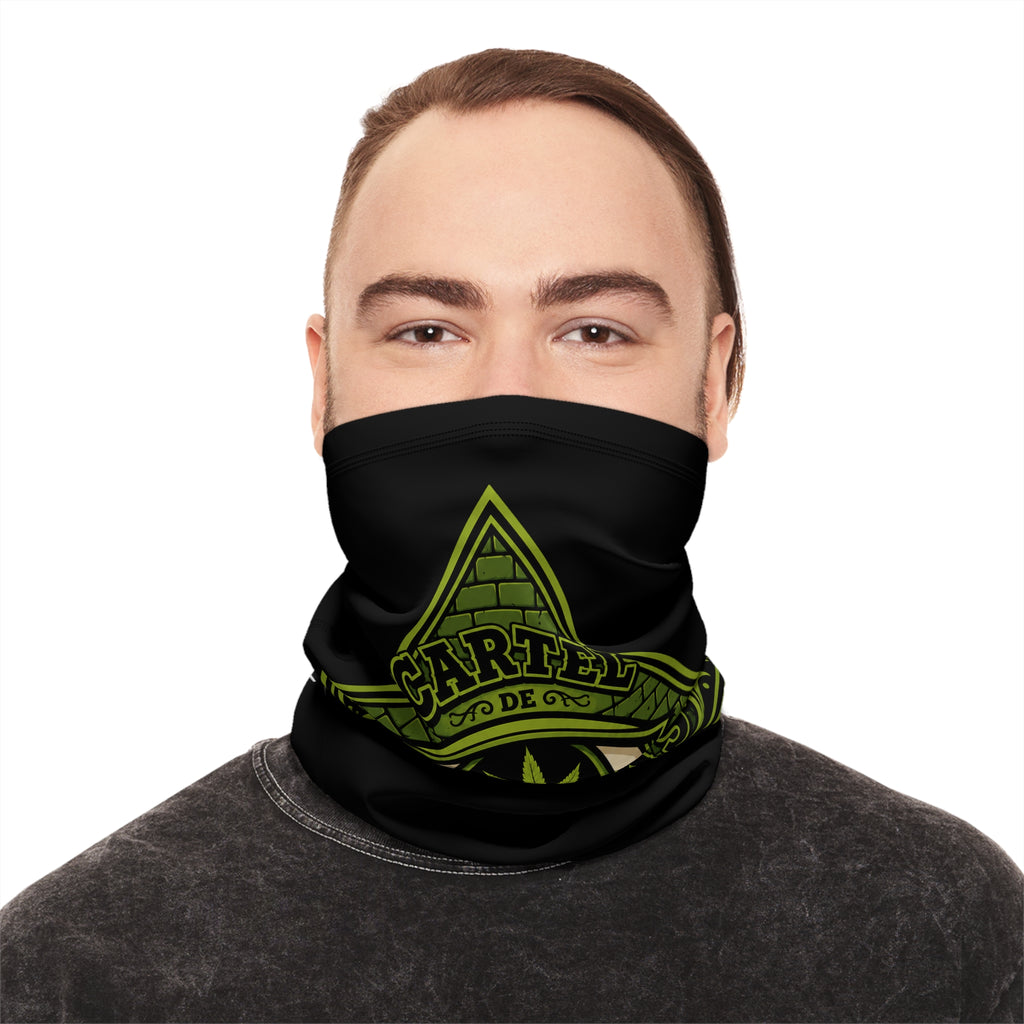 Central Texas Threads All Seeing Eye Winter Neck Gaiter — Drawstring Face Mask (Black)